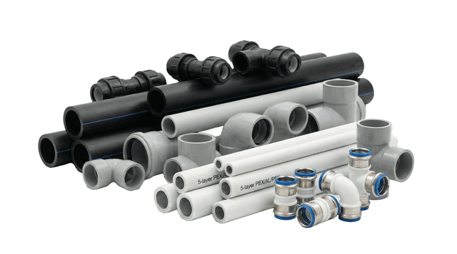 خرید انواع لوله و اتصالات پلیمری | فیت پایپ